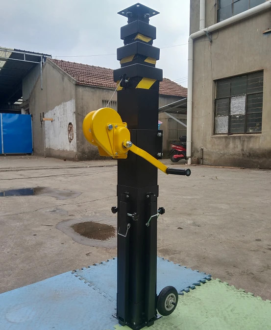Hand Winch Up Telescopic Mast